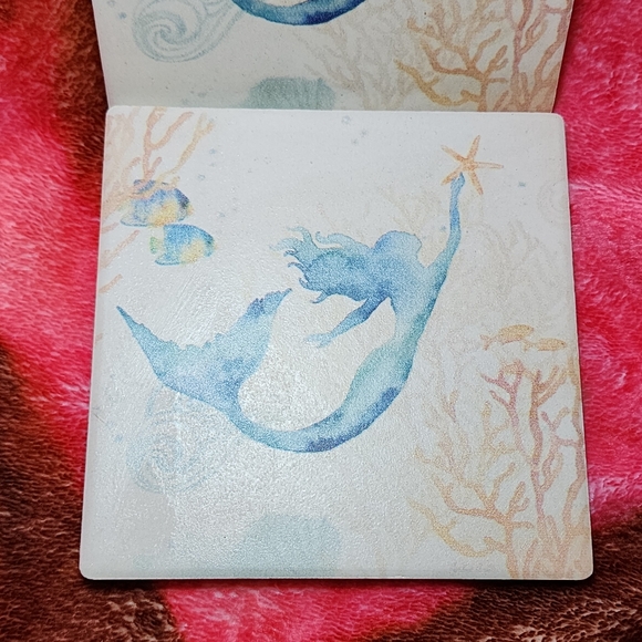 Thirstystone 2 Piece Under The Sea Mermaid Coaster Set - Picture 3 of 8